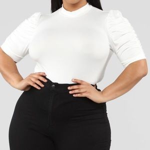 White Ruffled Blouse